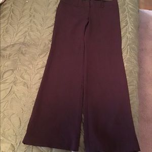 Burgundy flare leg pants